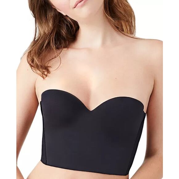 Wacoal Future foundation blowback strapless bra sz 36 B black new WL391 - Picture 1 of 7